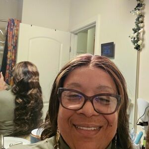 Mega look Luxurious Brown Wavy Hair Lace Front Human Hair Wig